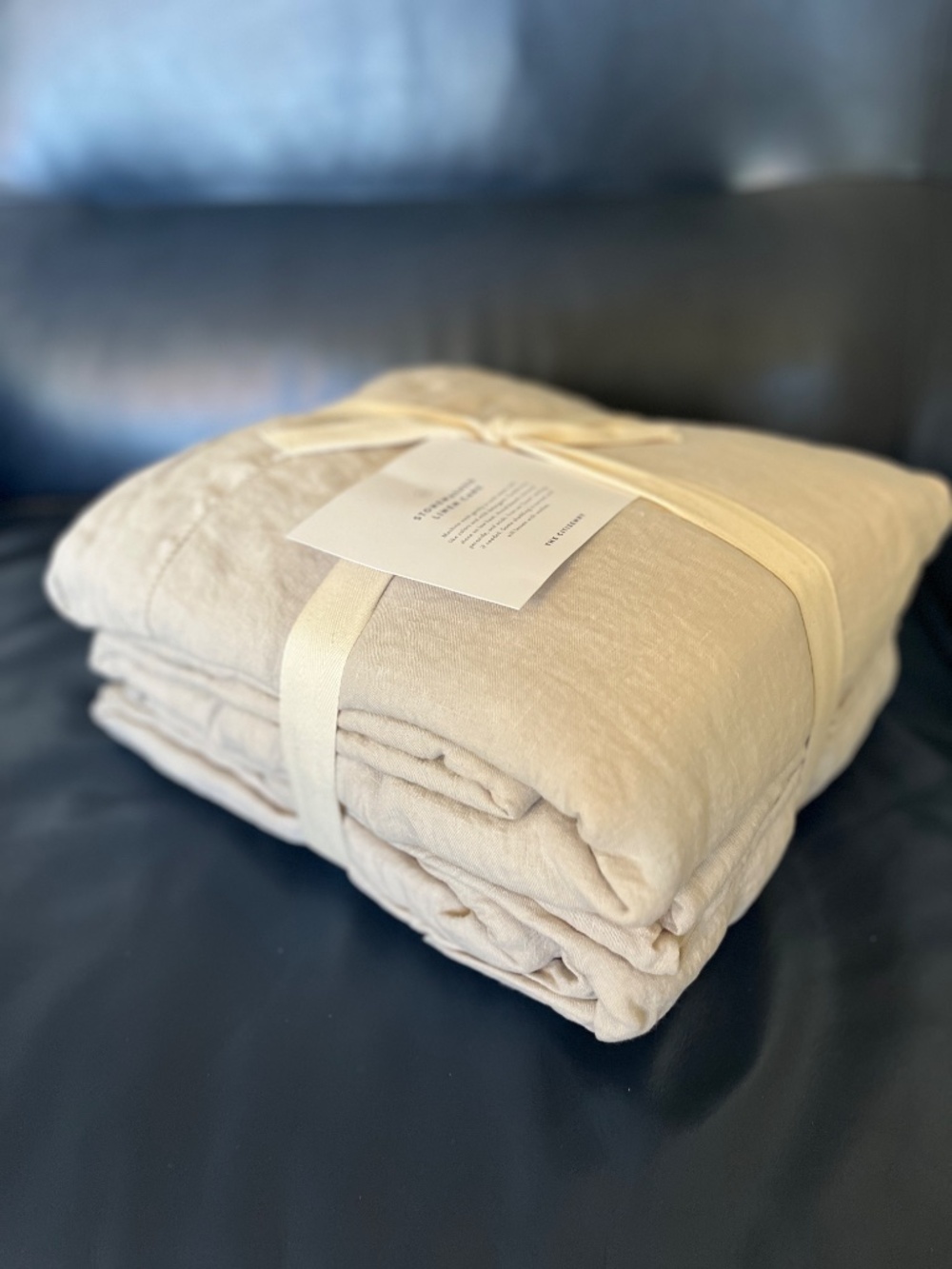 NEW, CITIZENRY, STONEWASHED, KING, LINEN SHEET SET